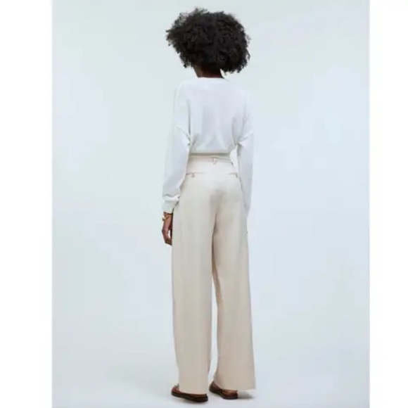 Madewell The Harlow Wide-Leg Pant Harvest Moon Cream - Picture 3 of 11
